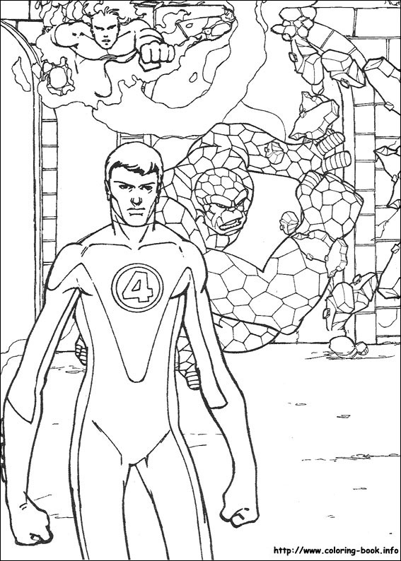 Fantastic Four coloring picture